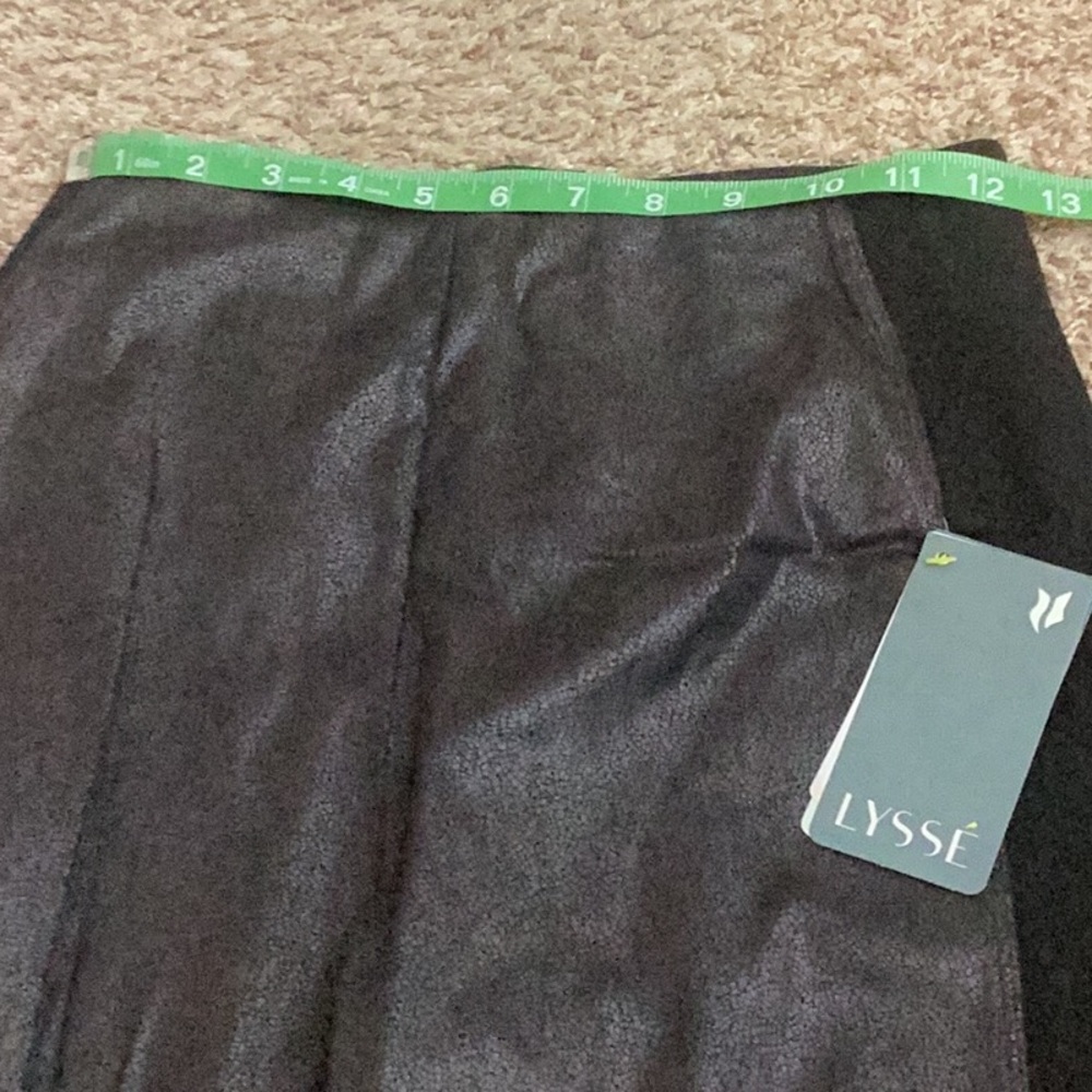 Lysse Black Faux Leather Pants New S 4-6 - Picture 8 of 9